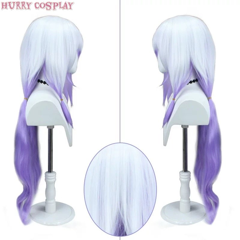 Game Cosplay,Honkai: Star Rail,Wigs,Honkai Star Rail Black Swan Cosplay Costume - Wig